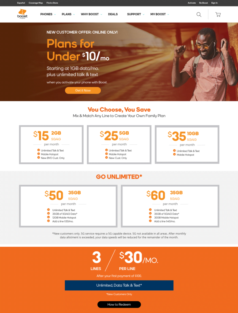 Boost Mobile Plans