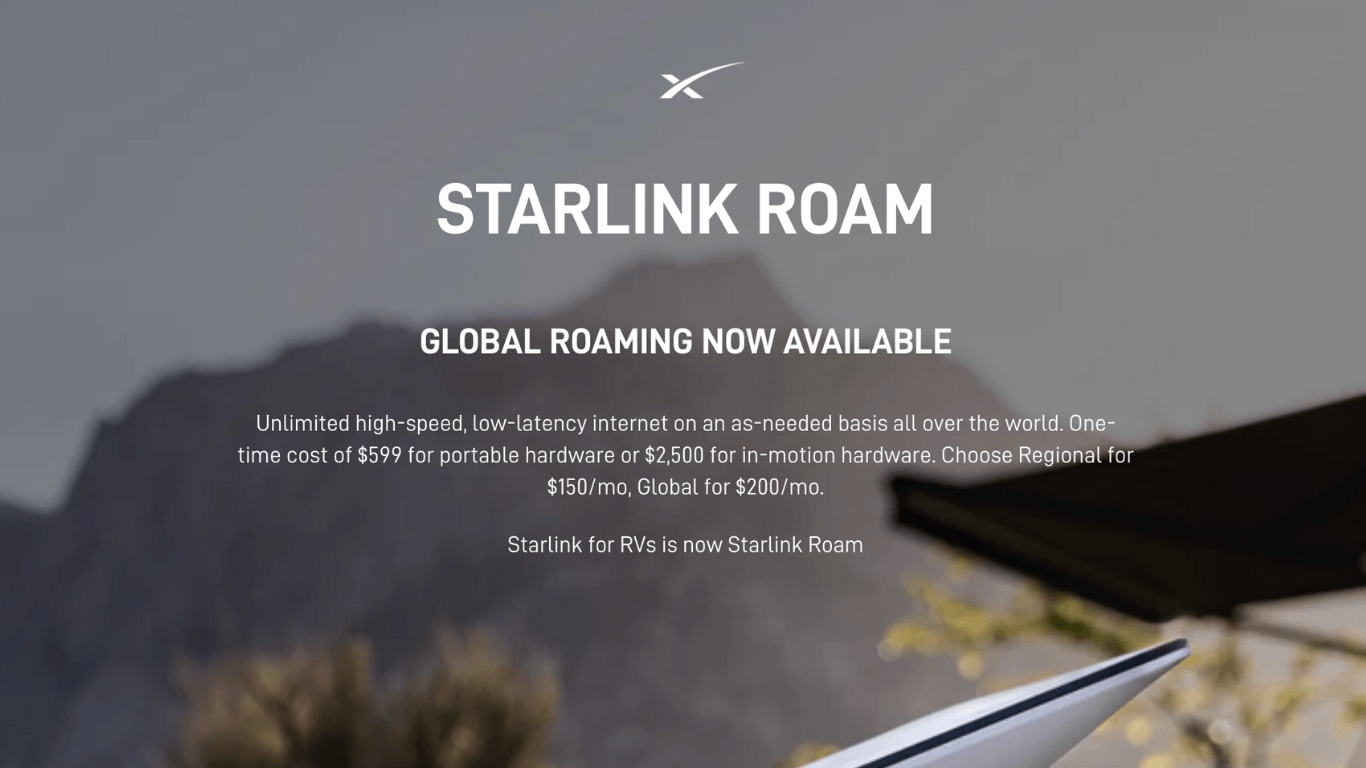 Starlink Global Roaming